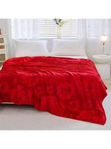 1 Pieza Manta De Cama De Franela Para Uso Doméstico 190*210cm - Negro - Ver 3