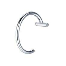 1 pieza Anillo falso de aro para la nariz de acero inoxidable, aros de septum, aro en C para el labio, pendiente, piercing falso de nariz, joyería corporal para mujer sin perforación