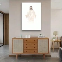 1個創意人物壁畫油畫,從遠處走向你,張開雙臂迎接你,極簡主義現代海報印件,非常適合卧室客廳走廊辦公室工作室家飾,無框,15.7×23.6英寸 - A - 查看 5