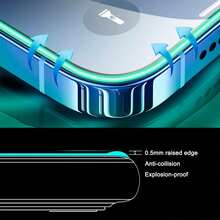 2pcs Luminous Tempered Glass Screen Protector Compatible With IPhone Glow In The Dark, 9H, Scratch-Resistant , Green Border Glow At Night - 2PCS - View 3
