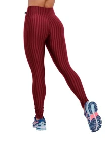 Women Sports Leggings - Màu Đỏ Sâu - Xem 2