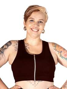 Plus Size Sports Tees & Tanks - Rỉ Nâu - Xem 2