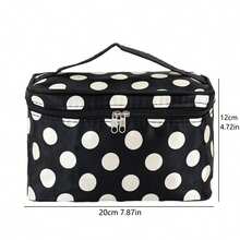 1 Túi Đựng Đồ Trang Điểm Túi Cầm Tay Cầm Tay Vuông Trang Điểm Có Gương Bảo Quản Túi Giặt Bảo Quản Trang Điểm Tổ Chức Trang Điểm - Nhiều màu - Xem 2