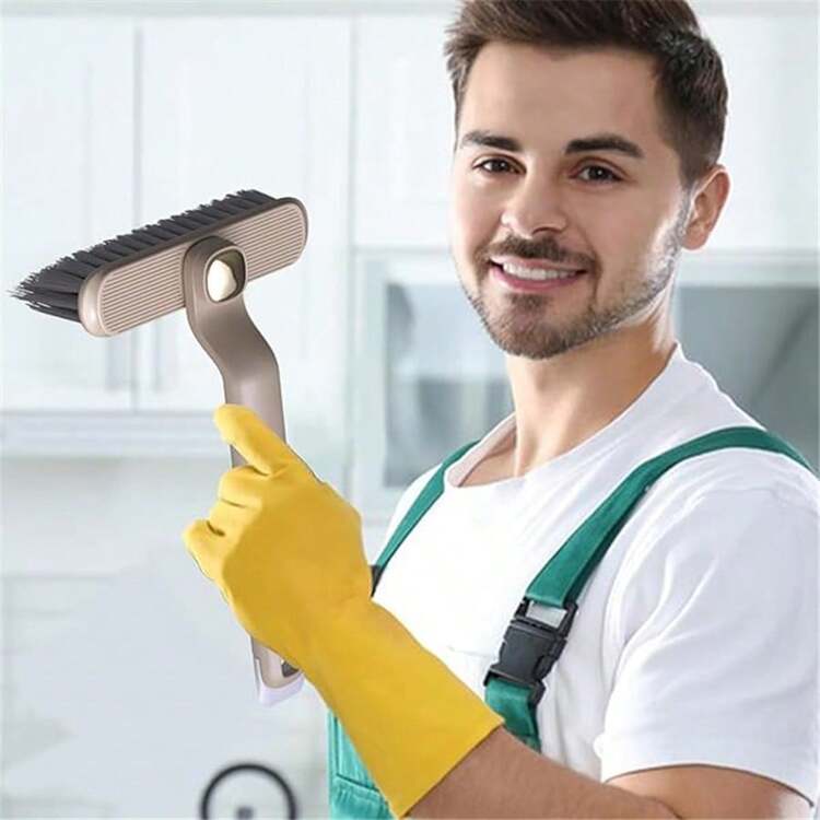 Brosse De Recoin Rotative Multifonctionnelle Pour Le Nettoyage, Brosse De  Recoin De Salle De Bain Et De Cuisine À Poils Durs Rotative À 360 Degrés  Pour La Maison (blanche) | SHEIN
