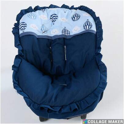 Capa de Bebe Conforto ate 15 kg Menino/Menina Balões 100% Poliéster