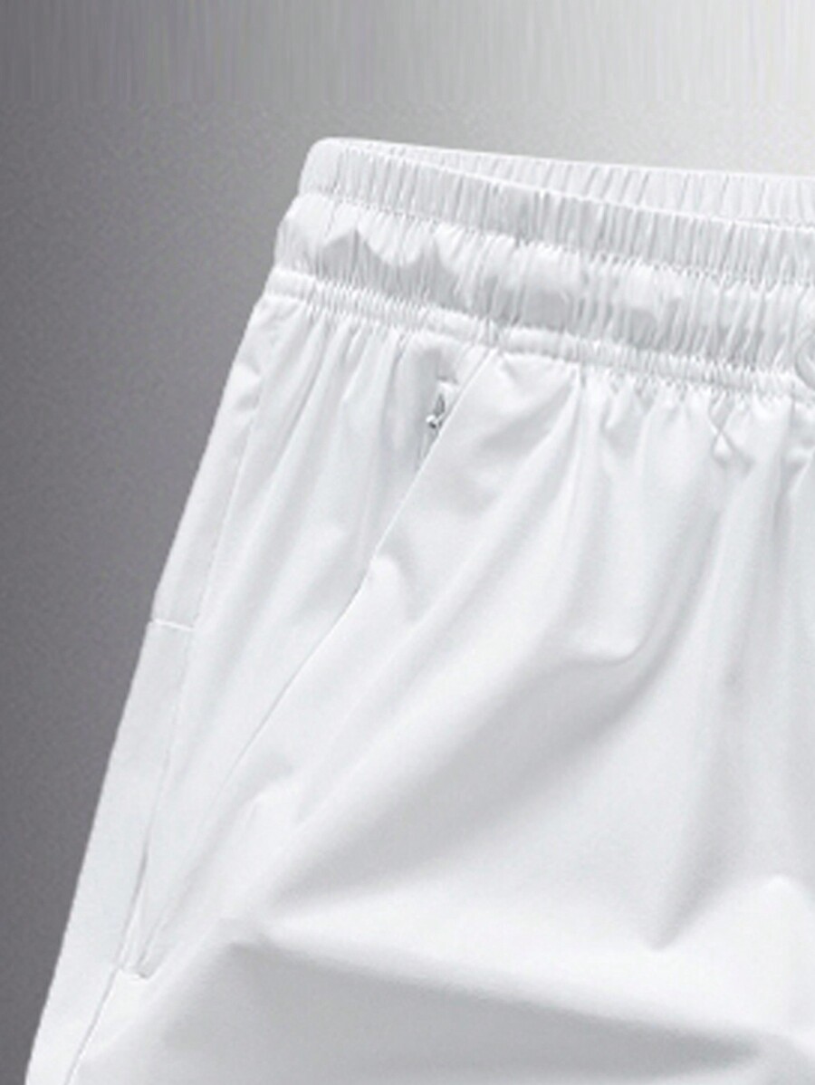 Men's Waterproof Printed Elastic Waistband Sports Swim Trunks, Quick