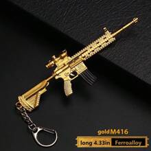 1pc Game Anime Zinc Alloy Model Gun Keychain Toy Collectible - Multicolor - View 5