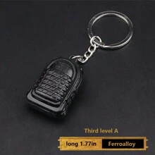 1pc Game Anime Zinc Alloy Model Gun Keychain Toy Collectible - Multicolor - View 10