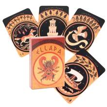 Vintage Greek Lenormand Deck With Unique Style And Traditional System, Divination Cards - Yellow - View 1