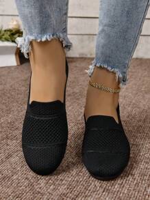Women's Comfortable & Breathable Flat Slip-On Casual Sports Shoes