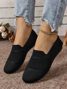Women's Comfortable & Breathable Flat Slip-On Casual Sports Shoes