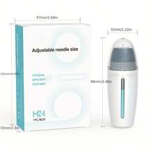 Portable Derma Roller Hydra Roller Microneedle Roller And Microinfusion Serum Applicator For Face Body Beauty Roller For Skincare With Liquid-Load Bottle - White - View 4