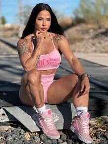 Women Sports Shoes - 淺粉色 - 查看 5