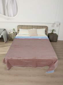 Double Bedspread Quilt With Brief, Straight Edge 2.00x2.30 - 駝色 - 查看 1