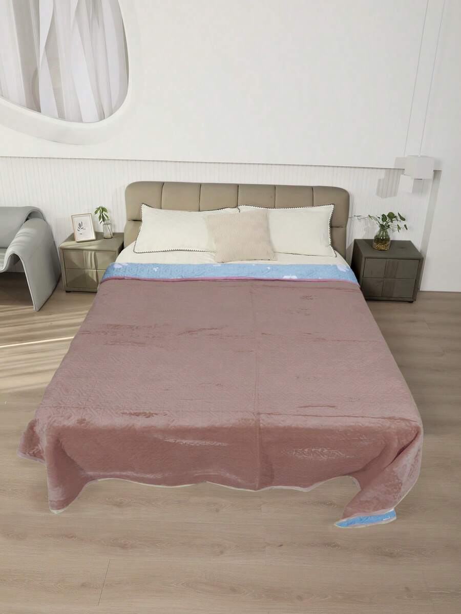 Double Bedspread Quilt With Brief, Straight Edge 2.00x2.30 - 駝色 - 查看 1