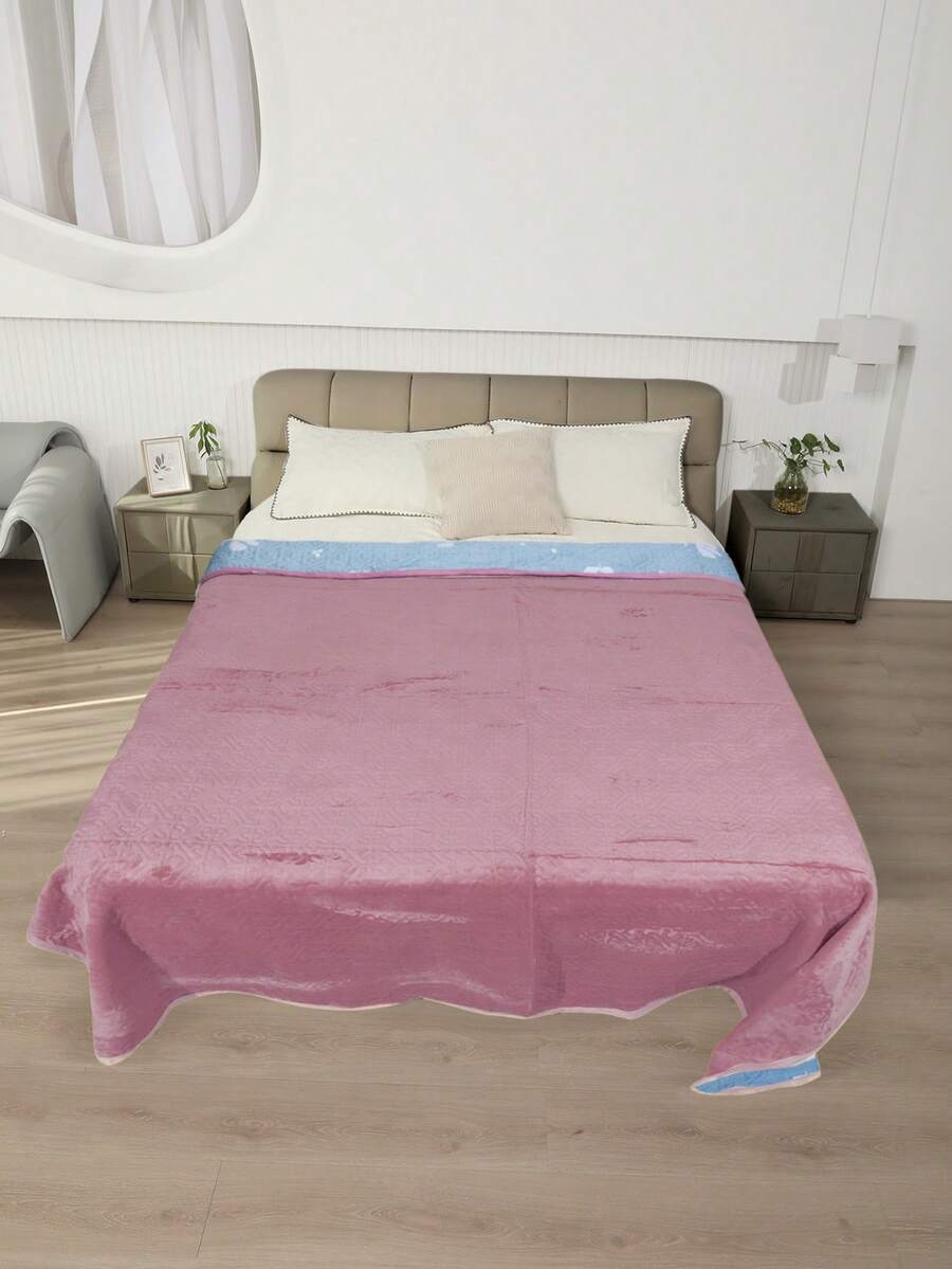 Double Bedspread Quilt With Brief, Straight Edge 2.00x2.30 - Lilac Purple - View 1