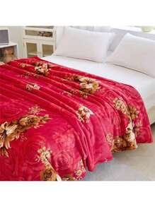 1 Pieza Manta De Cama De Franela Para Uso Doméstico 190*210cm - Amarillo Mostaza - Ver 2