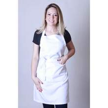 Avental Longo com bolso Tecido Gabardine