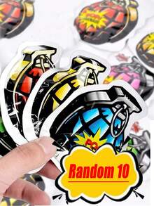10 Piezas Juguete De Granada Explosiva De Broma Aleatoria - Multicolor - Ver 1