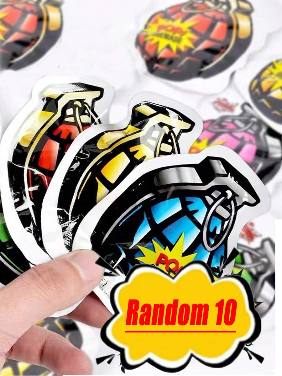 10 Piezas Juguete De Granada Explosiva De Broma Aleatoria - Multicolor - Ver 1