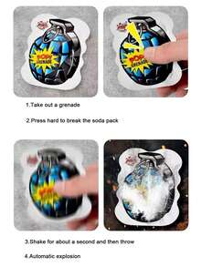 10 Piezas Juguete De Granada Explosiva De Broma Aleatoria - Multicolor - Ver 3