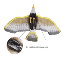 Juguete para gatos colgante en forma de águila, juguete interactivo de ave voladora con sonido, varita colgante para gatos para auto-entretenimiento - Amarillo - Ver 5