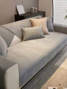1入通用型現代簡約防滑沙發墊,沙發巾,防塵,可水洗,沙發套,保暖,不褪色,不掉毛 - 淺灰色 - 查看 3