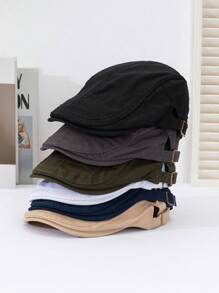 قبعة بيسبول/قبعة بابر بقِطعة حماية من أشعة الشمس لربيع وخريف الرجال مع الطراز البريطاني للارتداء اليومي