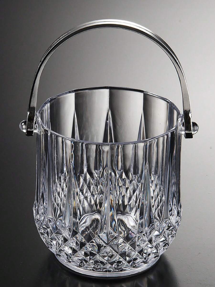 PS Plastic helder Draagbaar IJsemmer , Mini Diamant kristal IJsemmer , Plastiek IJstong , En