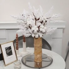 Hoa giả, Trắng, Cây giả, Đồ trang trí quanh năm cho trường học, ký túc xá, văn phòng, trở lại trường, tiệc tùng, ngày lễ, sinh nhật, nhà, lối vào, khách sạn, nhà hàng, phòng khách, phòng ngủ, đám cưới, nhà bếp, vườn, ngày lễ tình nhân, lễ hội mùa xuân - trắng - Xem 16
