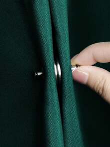 鋁合金窗簾扣一對,圓形磁性窗簾扣,防漏窗簾扣 - 銀色 - 查看 3