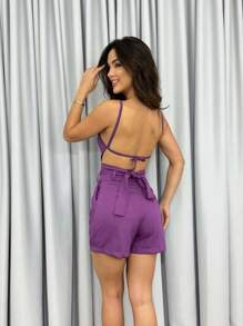 Women Two-Piece Outfits - Rosa Roja - Ver 2