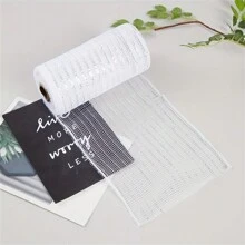 Golden Crafts And Party Mesh Ribbon - 6-Inch Metallic Gold Decoration Yarn, 10-Yards Roll For DIY, Festive And Fashion Projects - Multicolor - View 39