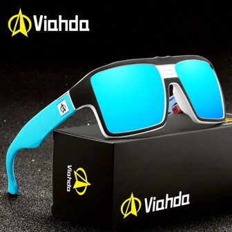 VIAHDA New Squared Polarized Fashion Glasses Outdoor Glasses Men Sport Fashion Glasses Street Shades Accessories Beach Accessories Glasses Shades For Summer Beach Vacation,Outdoor,Travel