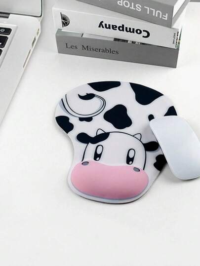 1pc Cute Cartoon Sheep Shaped Silicone Mouse Pad With Wrist Support And 3d Effect Back To School Gaming Mouse Pad