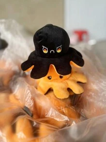 1 pieza Muñeco de peluche de pulpo reversible y creativo, peluche de pulpo volteables por ambos lados - Multicolor - Ver 7
