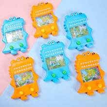 1pc Random Color Handheld Water Ring Toss Game With Bubble For Kids, Dinosaur Shaped - Multicolor - View 4