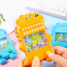 1pc Random Color Handheld Water Ring Toss Game With Bubble For Kids, Dinosaur Shaped - Multicolor - View 3