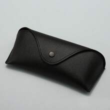 1 件便携式皮革眼镜盒 PU 皮革软太阳镜袋超薄盒女士中性眼镜盒眼镜配件（5 种颜色可选）粉色