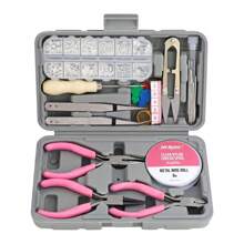 17pcs Hi-Spec Handcraft Jewelry Making Tool Kit - Women DIY Accessory Pliers Tweezers Craft Set - Pink - View 7
