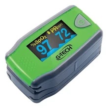 Oxímetro de pulso para dedo G-Tech - Verde - Infantil - Verde Limão - Visão 2