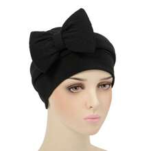 Màu thuần Khăn xếp Dây buộc tóc Với Bowknot Thời trang Xoắn Quấn đầu , 1 Miếng - Nhiều màu - Xem 9