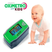 Oxímetro de pulso para dedo G-Tech - Verde - Infantil - Verde Limão - Visão 3