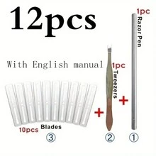 12 Piezas ¡actualice Sus Proyectos Diy Con Este Lápiz Duradero Para Grabar Azulejos De Cerámica! - Plateado - Ver 9