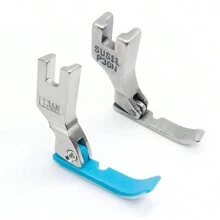 [Flatbed Single Side Presser Foot] P36lnp36n Plastic Flatbed Sewing Machine Foot For Single Side Zipper Pressing - Blue - View 10