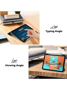 1PC Tri-Fold Silicone Foldable Anti-Fall Tablet Case Compatible IPad With Pen Holder Tablet Leather Cover-Green