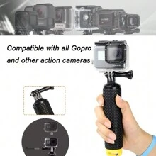 1 Peça Suporte Flutuante De Água Laranja Mata-borrão Bastão De Selfie Flutuante Portátil Para Câmera De Esporte Grip Para Gopro Hero 12 11 10 9 8 7 6 Sjcam Insta360 X2 X3 Dji Osmo Action Acessórios De Câmera