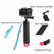 1 Peça Suporte Flutuante De Água Laranja Mata-borrão Bastão De Selfie Flutuante Portátil Para Câmera De Esporte Grip Para Gopro Hero 12 11 10 9 8 7 6 Sjcam Insta360 X2 X3 Dji Osmo Action Acessórios De Câmera
