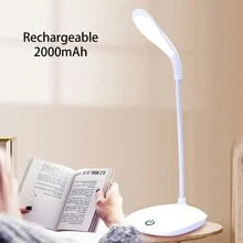 USB Rechargeable Touch Led Table Lamp Study Eye Protection Lamp Night Light 3 Levels Brightness Adjustment Foldable Bedside Lamp