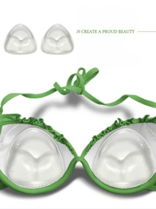 1 par Rellenos mágicos invisibles para sujetador de mujeres, pétalos de bikini para el pecho, almohadillas grosor para el pecho, almohadillas push up para el pecho, almohadillas de silicona para sujetador de traje de baño, almohadillas impermeables, para uso diario